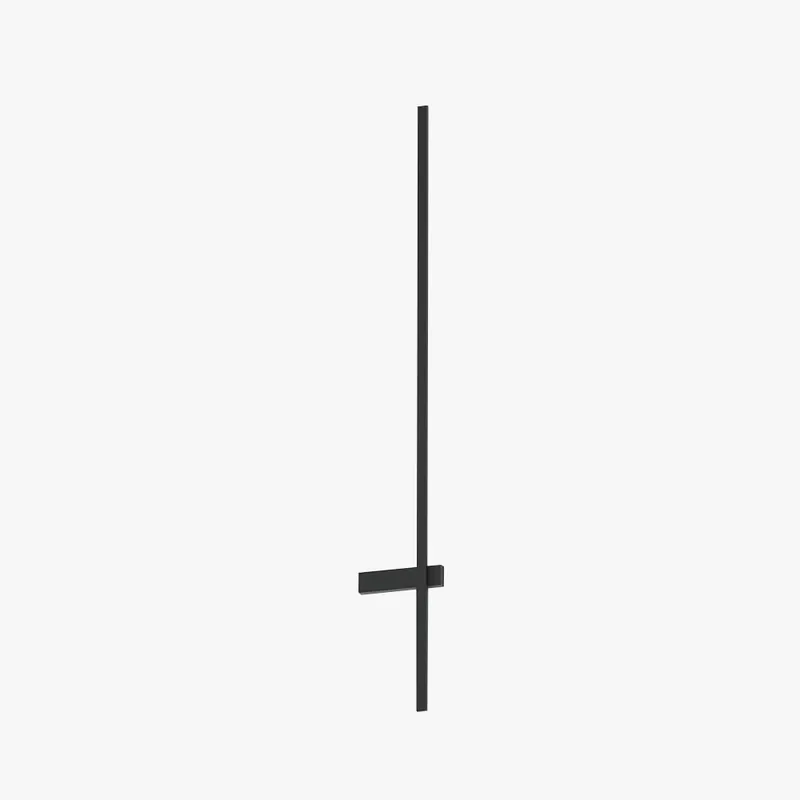 Ray Applique Murale Extérieure Linéaire Minimaliste, Métal, Noir, Terrasse