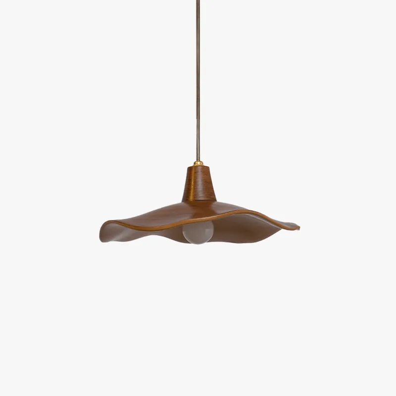 Arisha Suspension Vague Minimaliste, Resine, Marron, Salon
