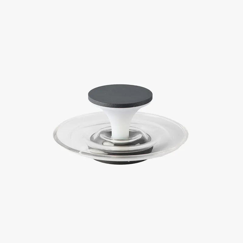 Ray Lampe Extérieure au Sol Rond Simple, Métal\\/Acrylique, Noir, Jardin