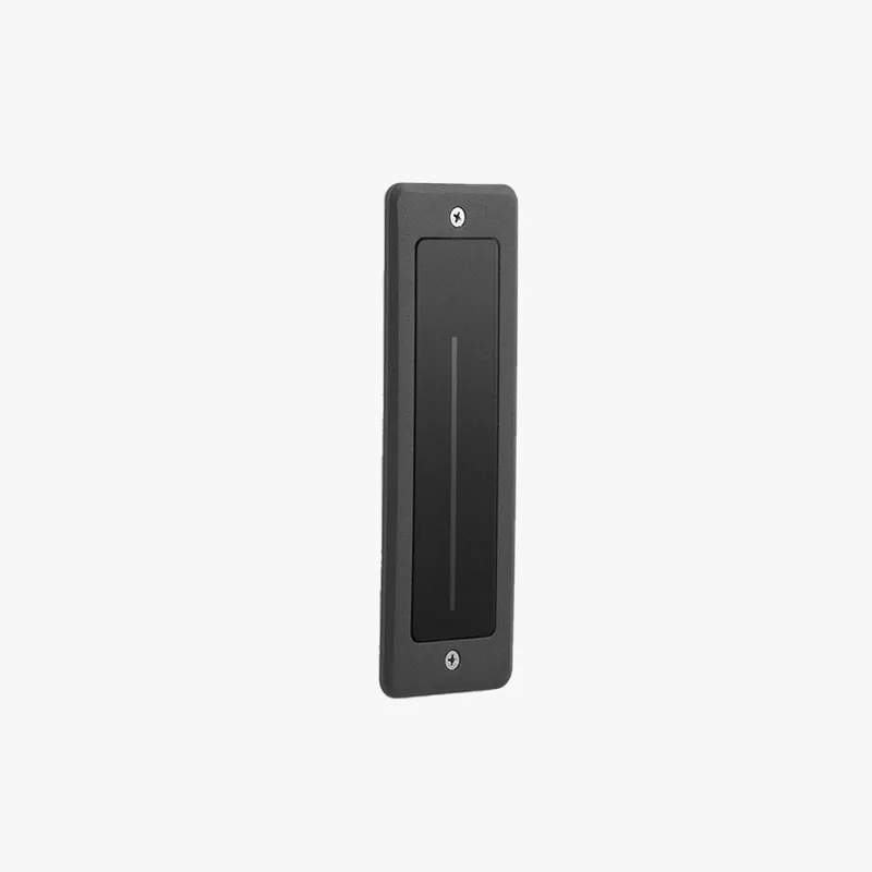 Ray Éclairage Escalier Extérieur Rectangulaire Moderne, Métal\\/Verre, Noir, Escalier