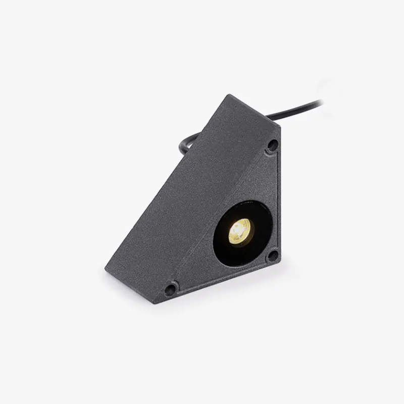 Ray Lampe Extérieur Triangulair Moderne, Métal\\/Verre, Noir, Extérieur
