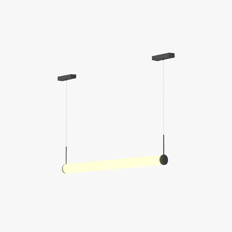 Ray Suspension Extérieure Cylindre Moderne, Métal\\/Acrylique, Noir\\/Blanc, Balcon