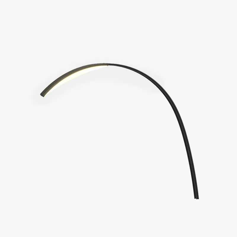 Ray Lampe Extérieure au Sol Arche Simple, Métal\\/Acrylique, Noir, Jardin