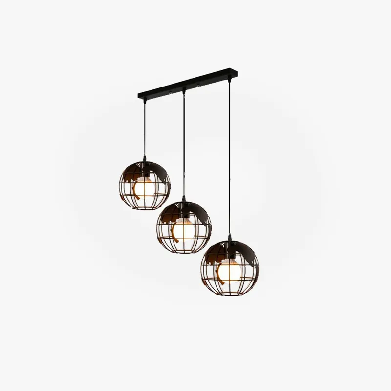 Silva Suspension Sphère\\/Multi Moderne, Métal, Noir\\/Blanc, Salon