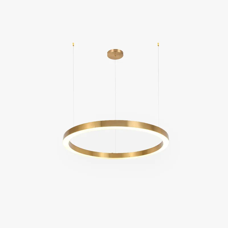 Arisha Suspension Anneau Moderne, Métal\\/Acrylique, Dorée, Salon