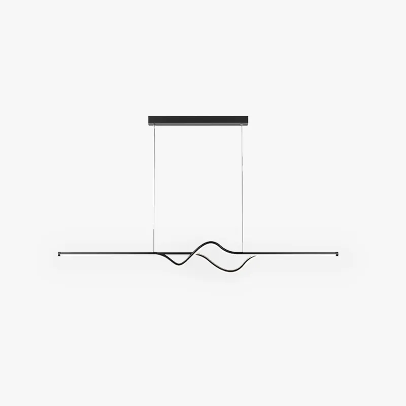 Arisha Suspension Linéaire Minimaliste, Noir\\/Blanc\\/Gris, Salon