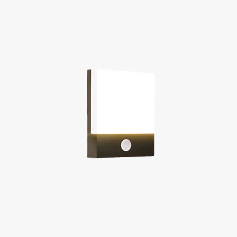 Ray Applique Murale Extérieure Rectangulaire Moderne, Métal\\/Acrylique, Jardin