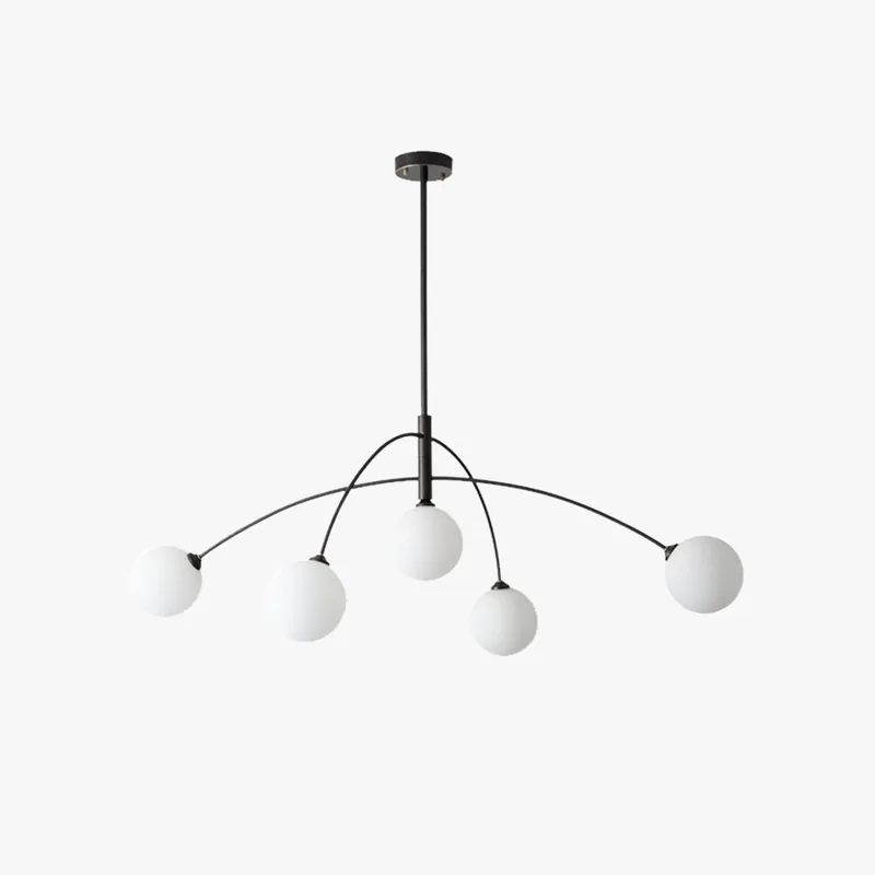 Valentina Lustre Minimaliste, Metal\\/Verre, Noir\\/Or, Salon