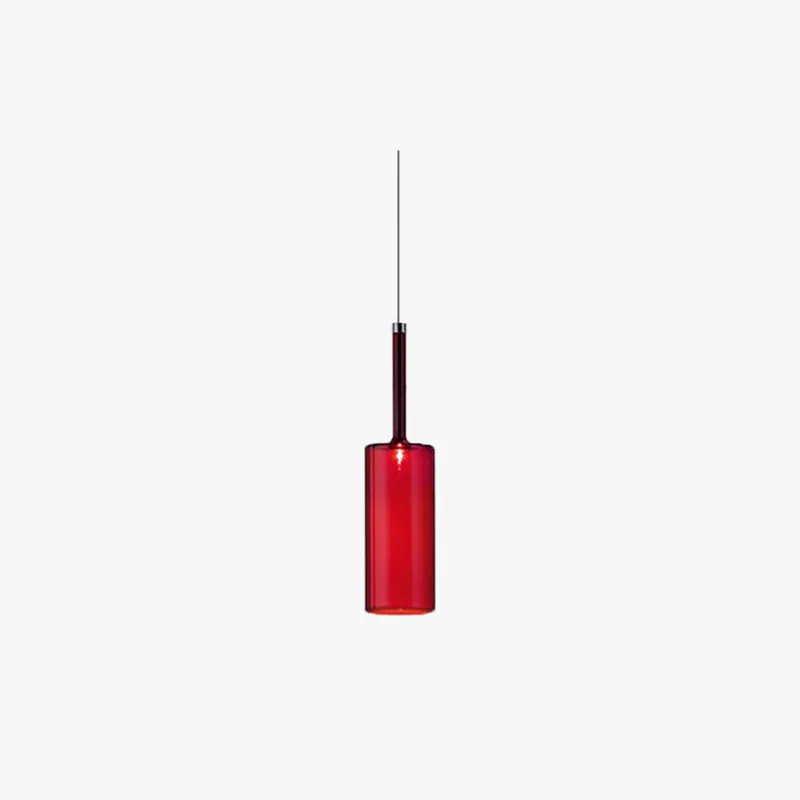 Valentina Lustre Suspension Moderne Minimaliste Verre Clair\\/Gris Bar