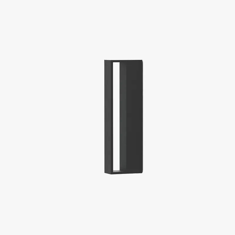 Ray Applique Murale Extérieur Linéaire Simple, Métal\\/Acrylique, Blanc\\/Noir, Extérieur