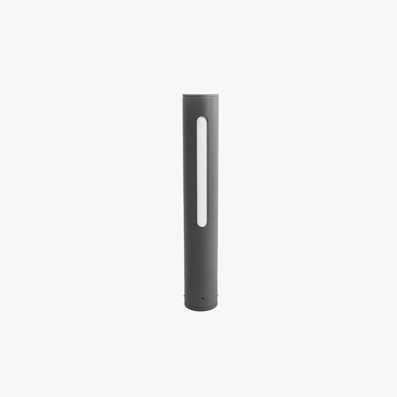 Ray Minimaliste LED Lampadaire Noir Métal\\/Acrylique Extérieur