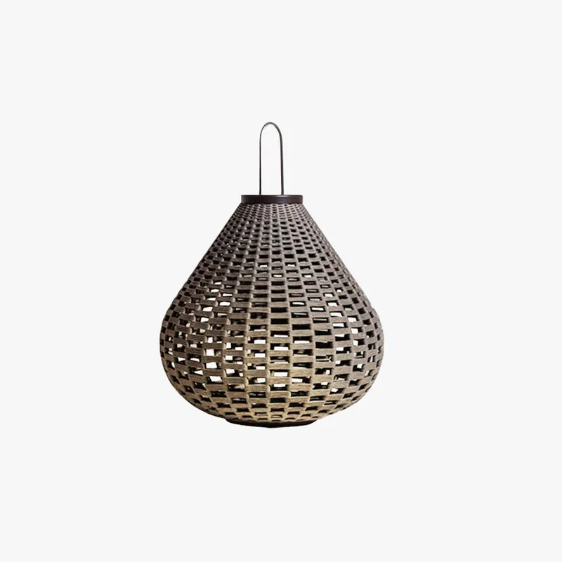 Ritta Vintage Petie LED Lampadaire Brun Métal\\/Tissu Extérieur