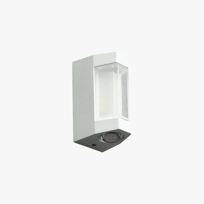 Ray Design LED Applique Murale Blanc\\/Noir Métal\\/Acrylique Extérieur