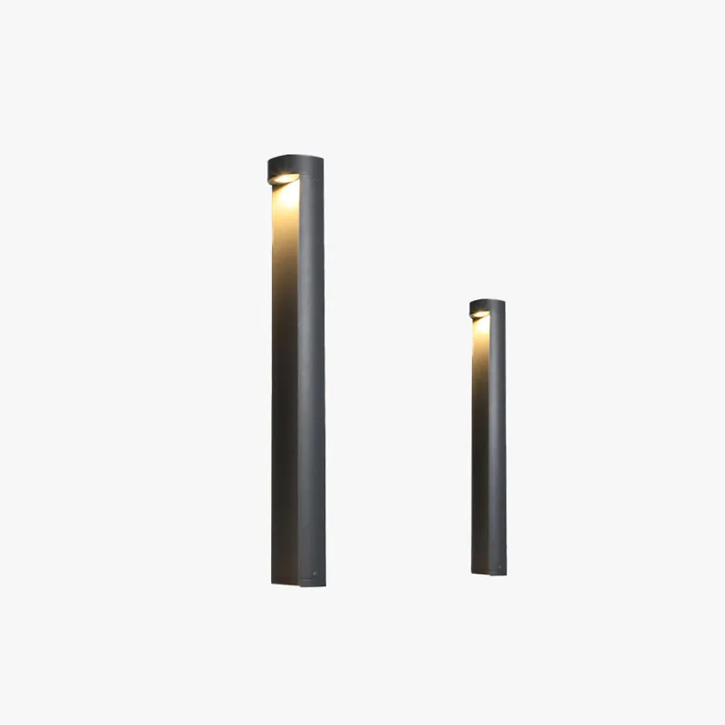 Ray Moderne Lampadaire Extérieur LED Noir Métal\\/Verre Jardin Couloir