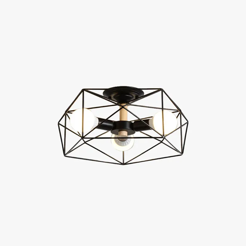Arisha Moderne LED Plafonnier Doré\\/Blanc Métal Salon Chambre à coucher
