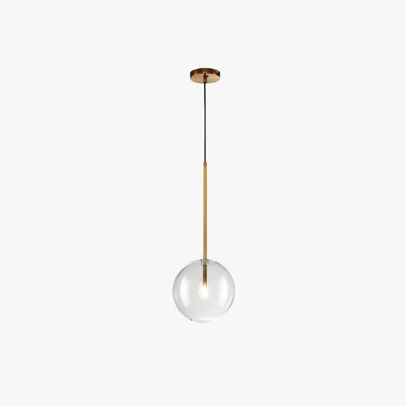 Valentina Glass Bulb LED Suspension Or Métal Verre Chambre à coucher