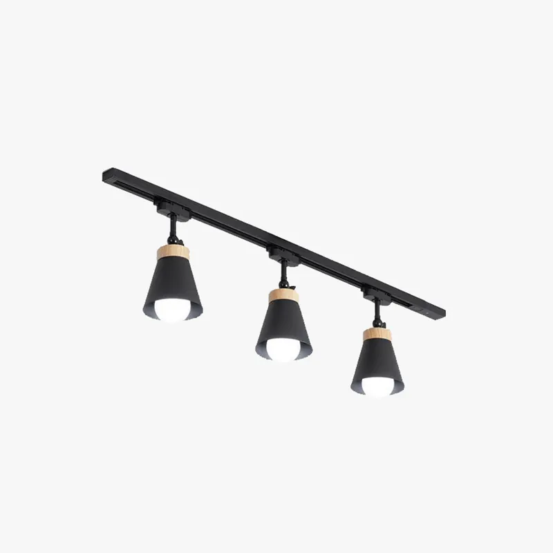 Aim Moderne LED Plafonnier Noir\\/Blanc Métal Chambre à coucher