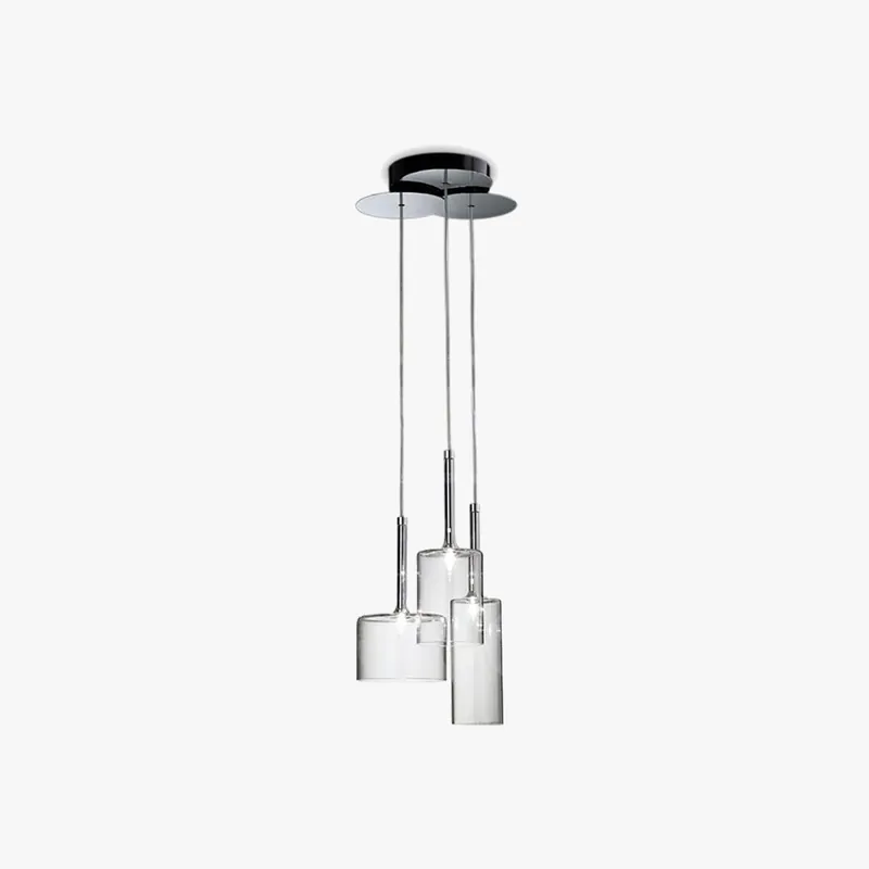 Kristy Design LED Suspension Clair Verre\\/Métal Chambre à coucher