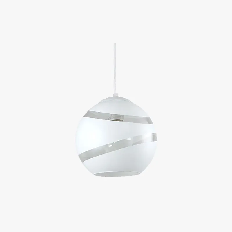 Valentina LED Suspension Noir\\/Blanc Metal Verre Salon Chambre à coucher