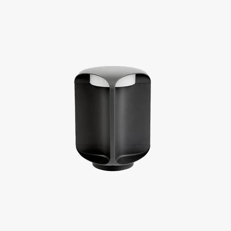Ray LED Lampadaire Noir\\/Gris Métal\\/Verre Cour Allée Extérieur
