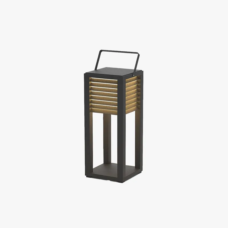 Ray Moderne LED Lampadaire Noir Métal\\/Acrylique Extérieur Cour