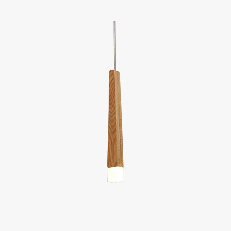 Muto Linéaire LED Suspension Bois\\/Acrylique Chambre à coucher Salle à manger