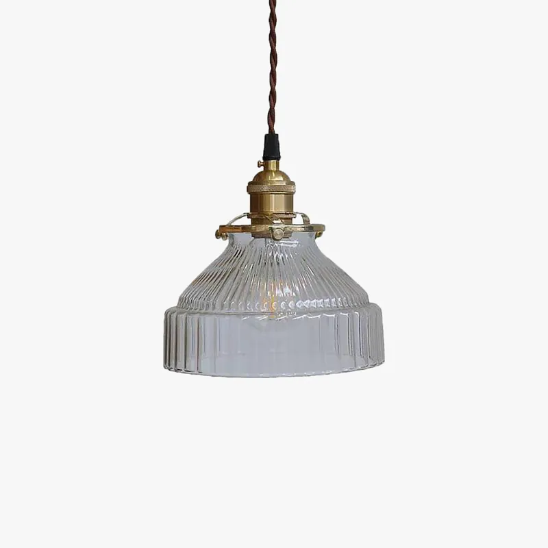 Arisha Vintage LED Suspension Laiton\\/Noire Verre Salle à Manger
