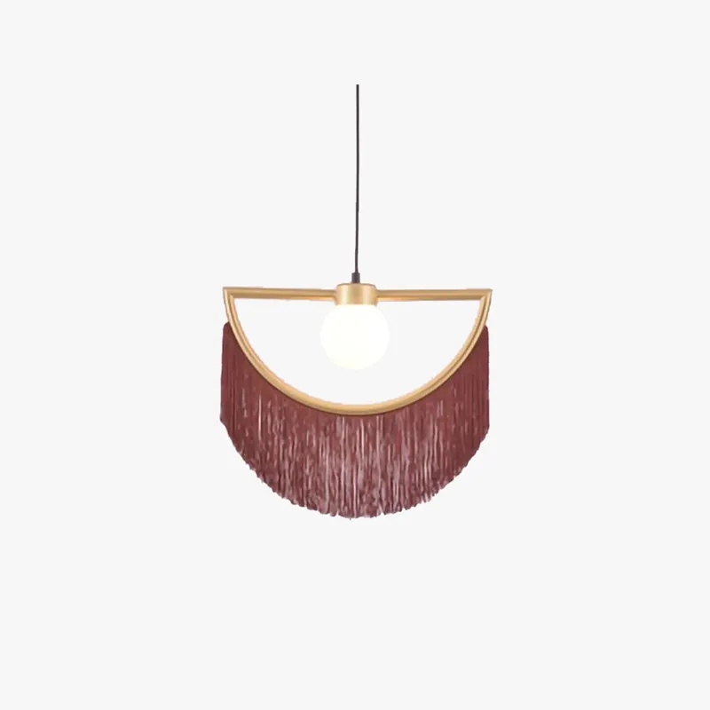 Aria Design Suspension Jaune\\/Vert\\/Rose\\/Café Métal\\/Tissu Chambre à coucher
