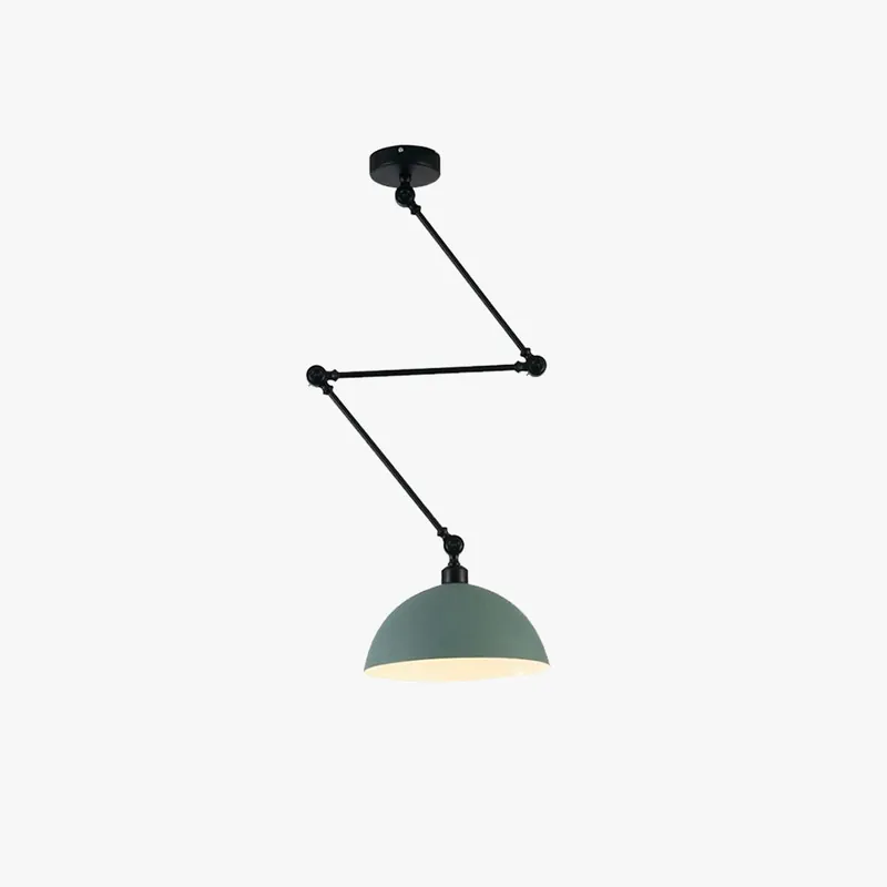 Aria Dôme Moderne LED Suspension Noir\\/Vert Métal Chambre à coucher