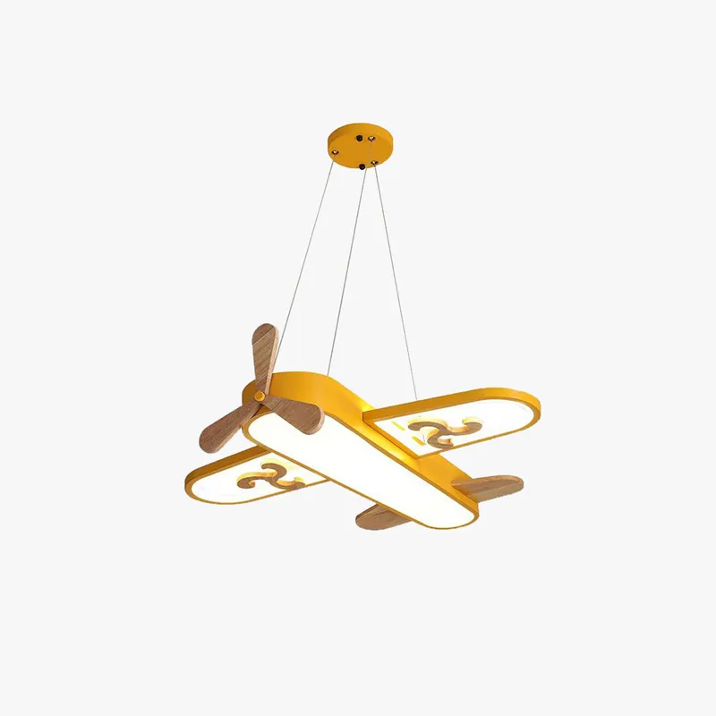 Aria Moderne LED Suspension Jaune\\/Bleu Métal\\/Acrylique Salon