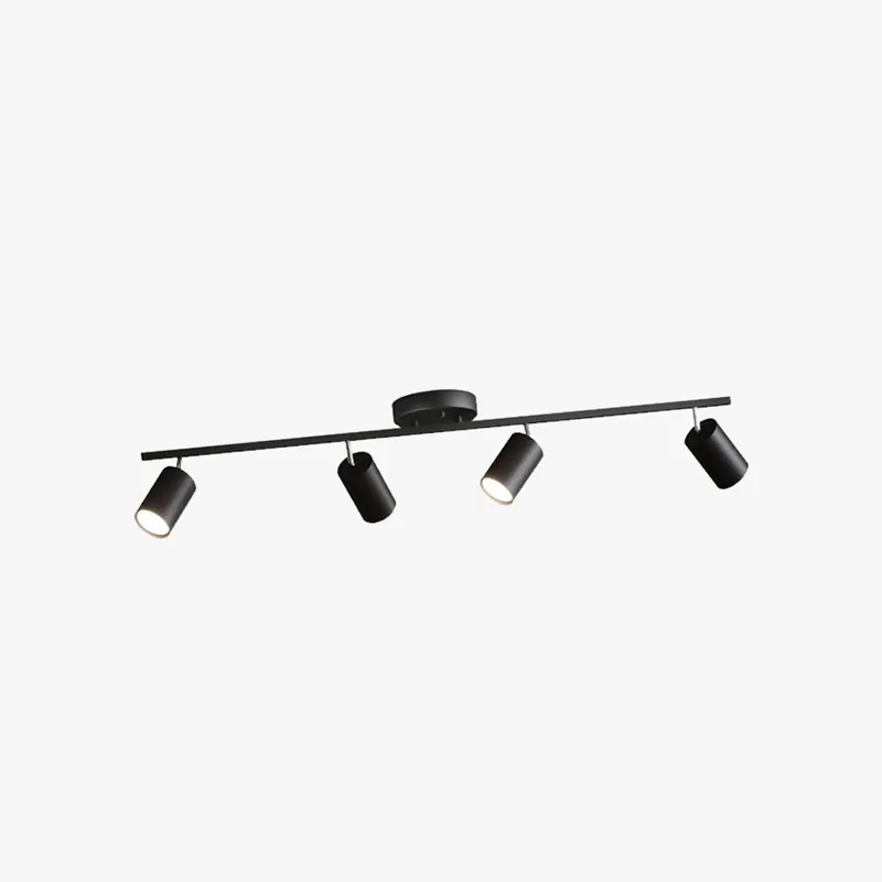 Arisha Moderne LED Plafonnier Blanc Noir Métal Salon Chambre à coucher