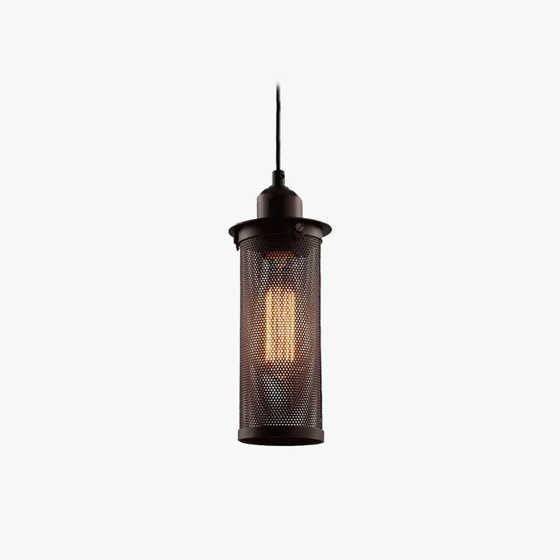 Arisha Industrielle LED Suspension Noir Métal Salon Chambre à coucher