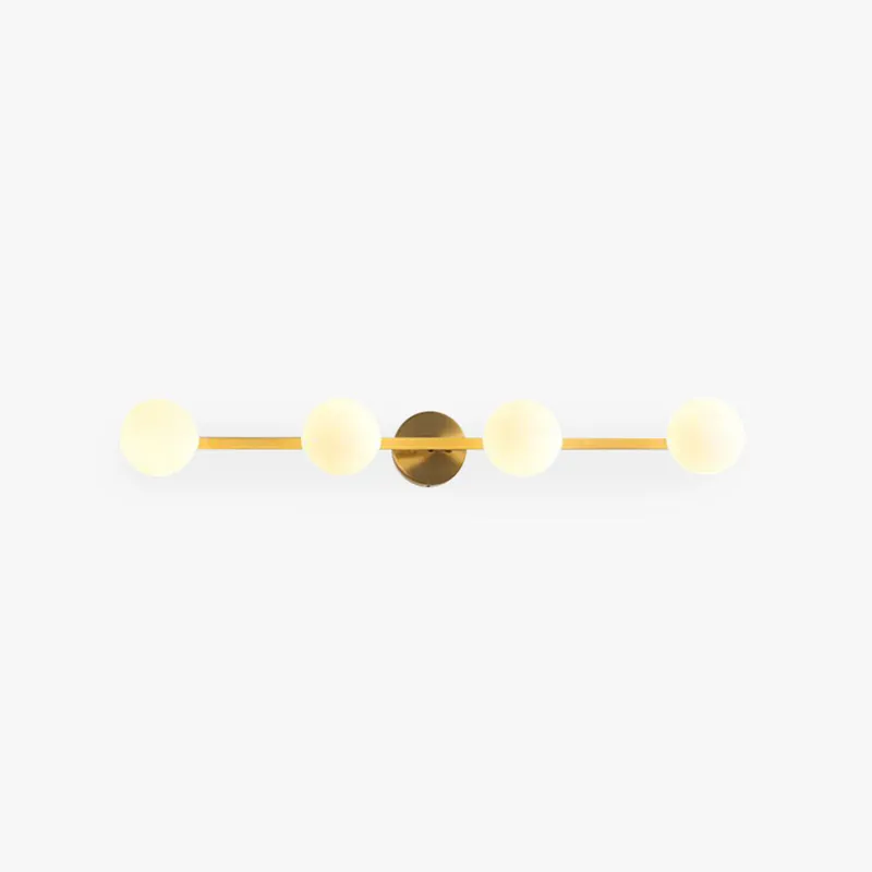 Valentina Applique Murale Design LED Linéaire Globe Moderne Métal\\/Verre Intérieur Salle de Bain