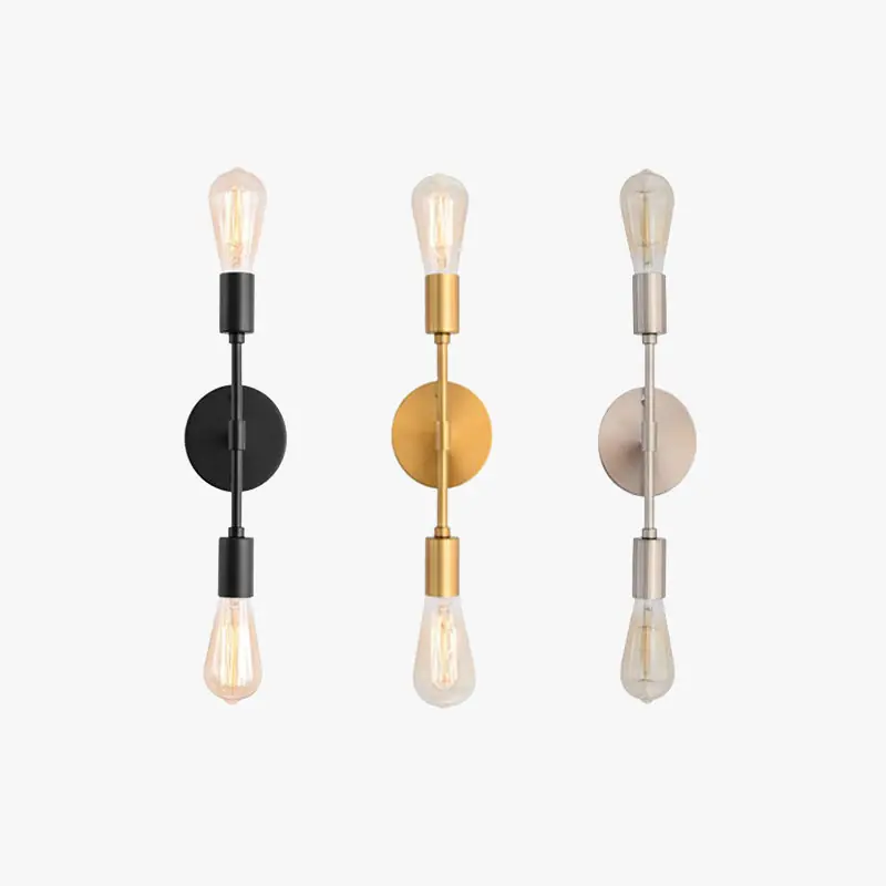 Silva Applique Murale Design Moderne LED Métal Noir\\/Argent\\/Or Salle de Bain\\/Chambre