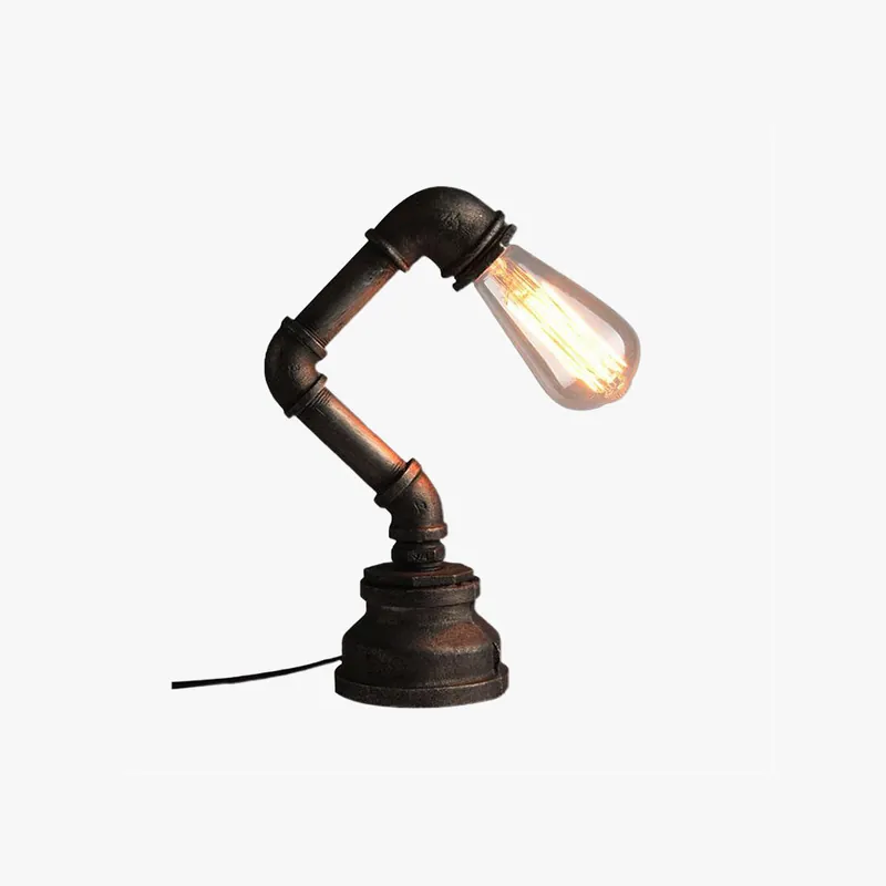 Silva Lampe de Table Sans Fil LED Cylindre Vintage Métal Noir Salon\\/Chambre à coucher