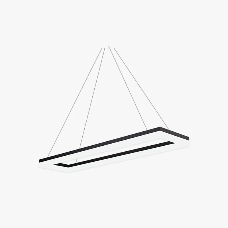 Arisha Luminaires Suspensions Carrée Simple Moderne Acrylique Noir\\/Blanc Salon\\/Chambre à Coucher\\/Salle à Manger
