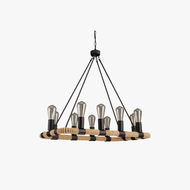 Silva Industrielle LED Luminaires Suspensions Rétro Métal Noir Salon\\/Chambre à Coucher