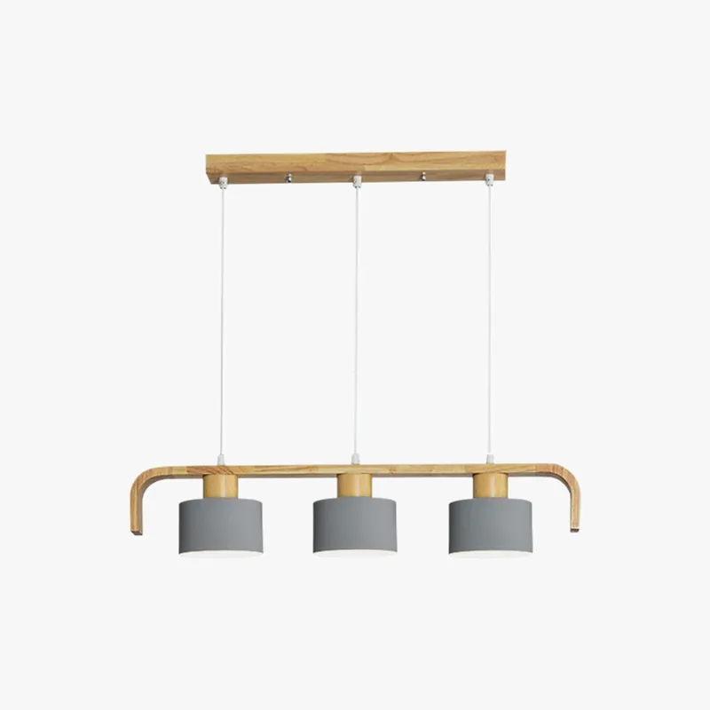 Valentina Moderne Luminaires Suspensions Cylindre Nordique Bambou Blanc\\/Vert\\/Gris Chambre à Coucher