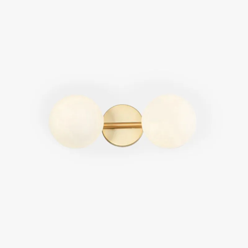 Valentina Applique Murale à miroir LED Vanity Métal Verre Simple Blanc Salle de Bain