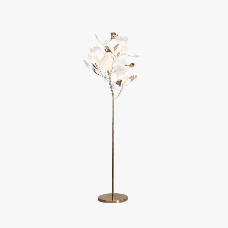 Olivia Lampadaire Arbre Feuille Vintage Art Deco Porcelaine Blanc Salon\\/Chambre à Coucher