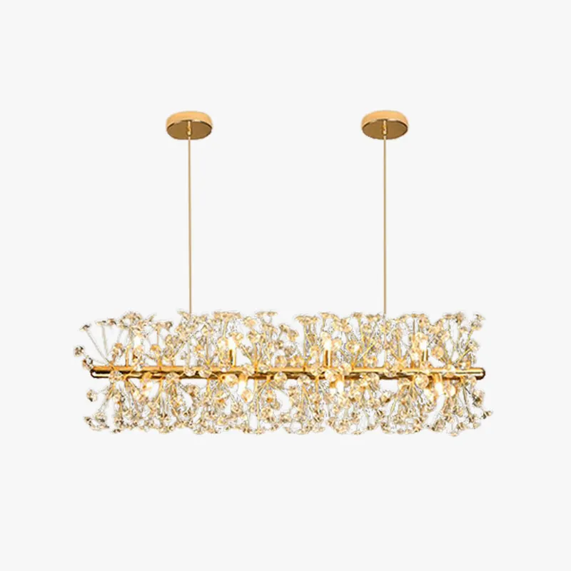 Arisha Moderne Luminaires Suspensions Grande Fleur\\/Multi Luxe Métal\\/Cristal Doré Salon\\/Chambre à Coucher\\/Salle à Manger