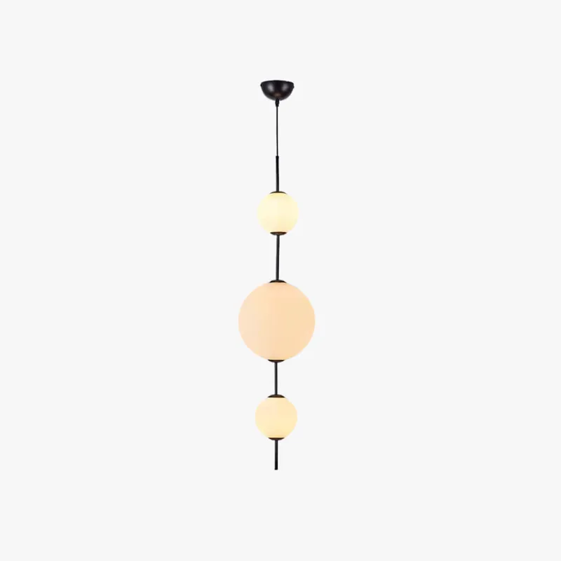 Valentina Luminaires Suspensions Bulle Moderne Simple Métal\\/Verre Noir Salon\\/Chambre à Coucher