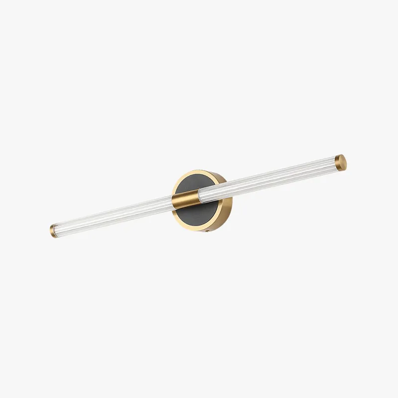 Arisha Applique Murale Moderne LED Cercle Longue Cuivre\\/Noir Salle de Bain