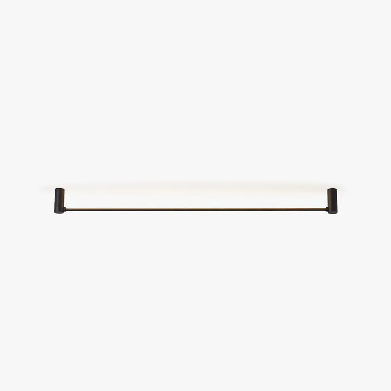 Ray Plafonnier Linéaire Minimaliste Métal\\/Acrylique Noir Salon\\/Chambre à Coucher