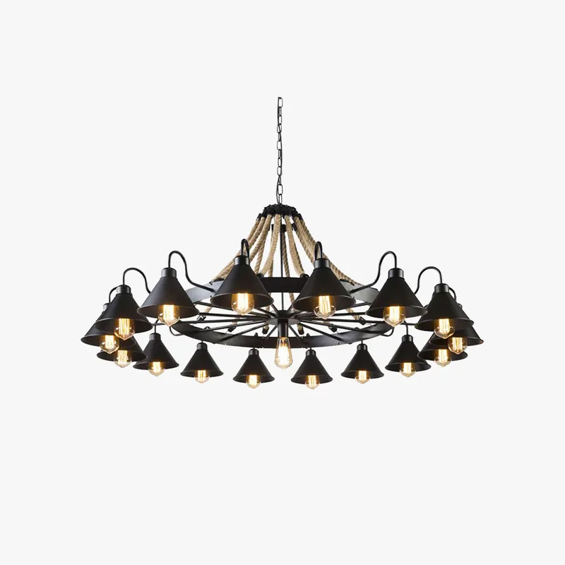Silva Suspension Dôme Industriel, Métal\\/Verre, Noir\\/Blanc, Salon