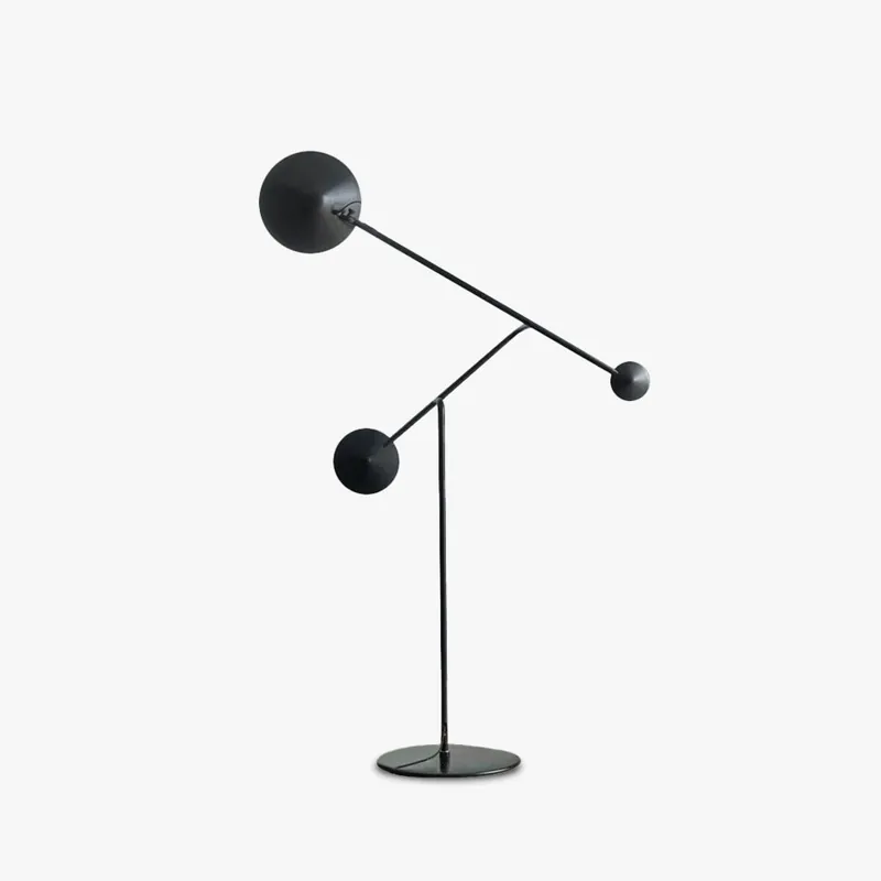 Arisha Design Simple Lampadaire Rond Moderne Métal Noir Salon\\/Chambre à Coucher