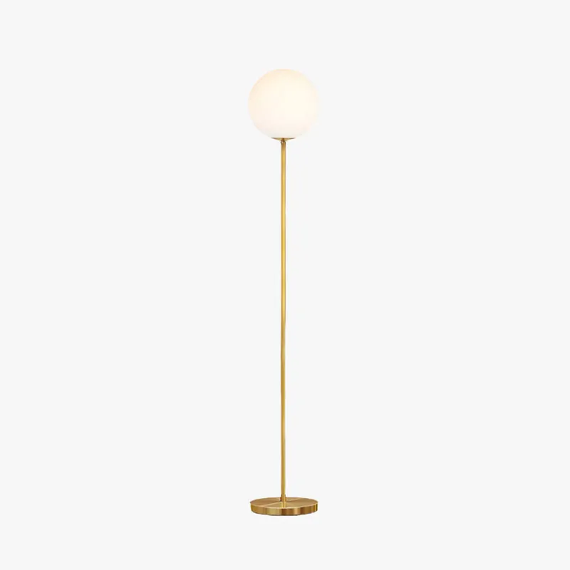 Valentina Design Lampadaire Bulle Simple Métal\\/Acrylique Doré Salon