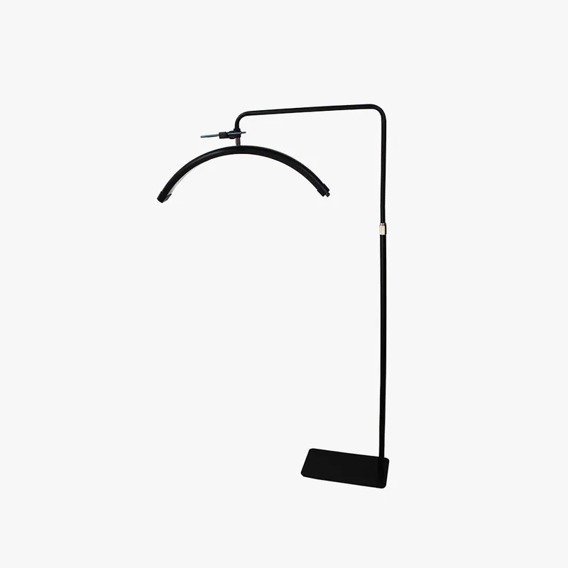 Arisha Industrielle Lampadaire Linéaire Simple Métal\\/PVC Noir Salon