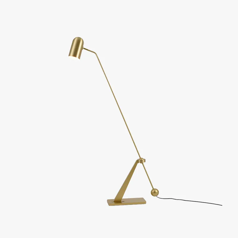 Arisha Design Simple Lampadaire Canne à Pêche Vintage Métal Or Salon\\/Chambre à Coucher