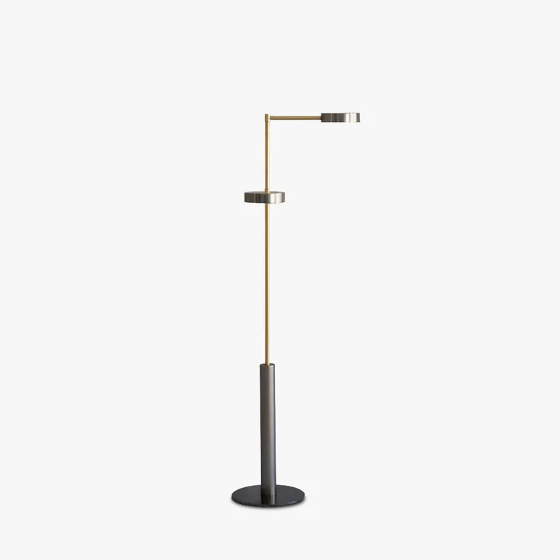 Mira Design Lampadaire Moderne Métal Noir\\/Or Chambre\\/Salon